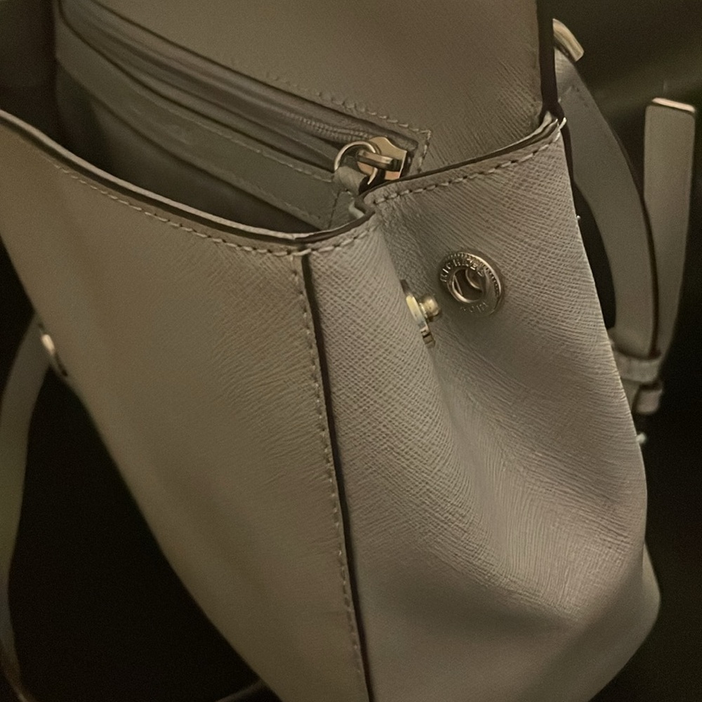 Michael Kors Gray Satchel with Silver Hardware - Picture 8 of 11